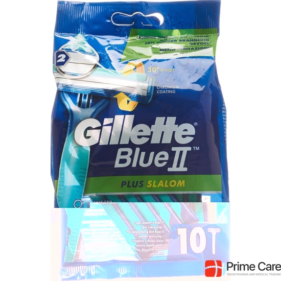 Gillette Blue II Plus Slalom disposable razors 10 pcs