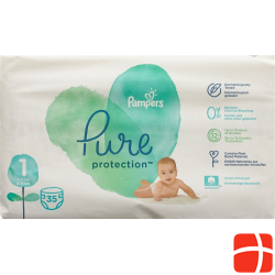 Pampers Pure Prot Grösse 1 2-5kg Newborn Tragep 35 Stück