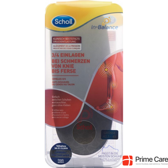 Scholl In-Balance Insoles 42.5-45 2 pieces buy online