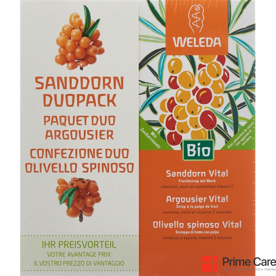 Weleda Sanddorn Vital Sirup Duo 2x 250ml buy online