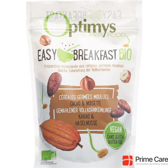 Optimys Easy Breakfast Kakao Haselnuesse Bio 350g buy online