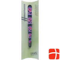 Hausmann Tweezers Slanted Roses Purple Design Roses