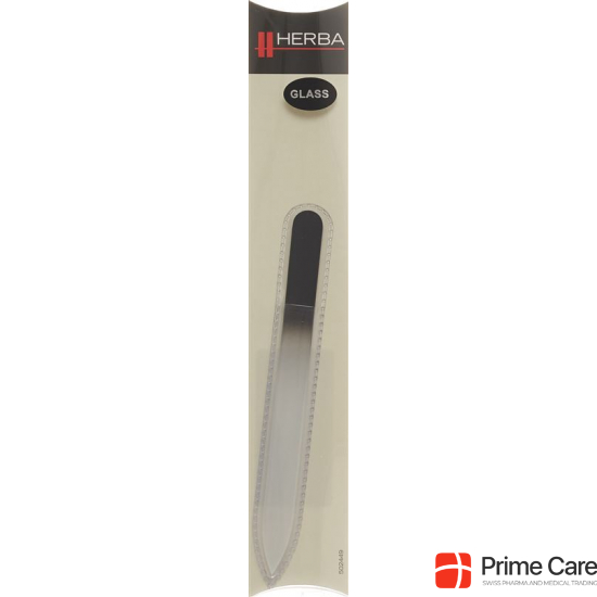 Herba glass nail file in case 14cm black buy online