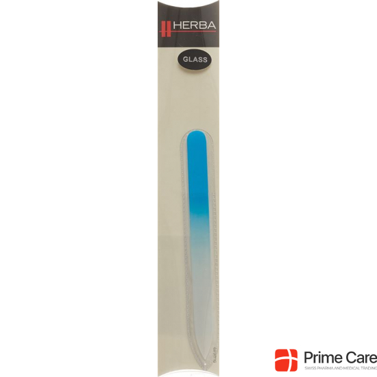 Herba glass nail file in case 14cm light blue buy online