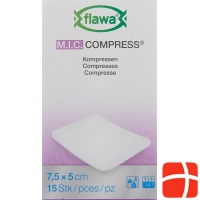 Flawa MIC compresses 7.5x5cm not sterile 15 pcs
