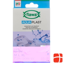 Flawa Aquaplast Pflasterstrips waterproof 3 Sizes 7 pcs