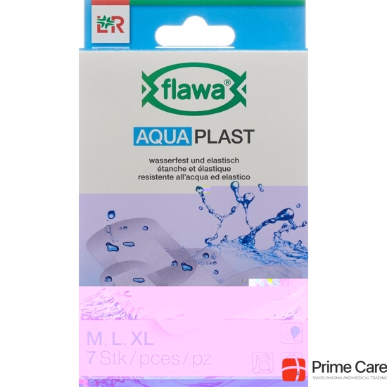 Flawa Aquaplast Pflasterstrips waterproof 3 Sizes 7 pcs