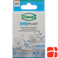 Flawa Aquaplast Pflasterstrips waterproof 2 sizes 20 pcs
