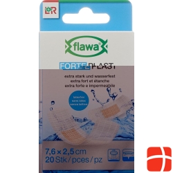 Flawa Forte Plast 2.5x7.6cm transparent 20 pcs