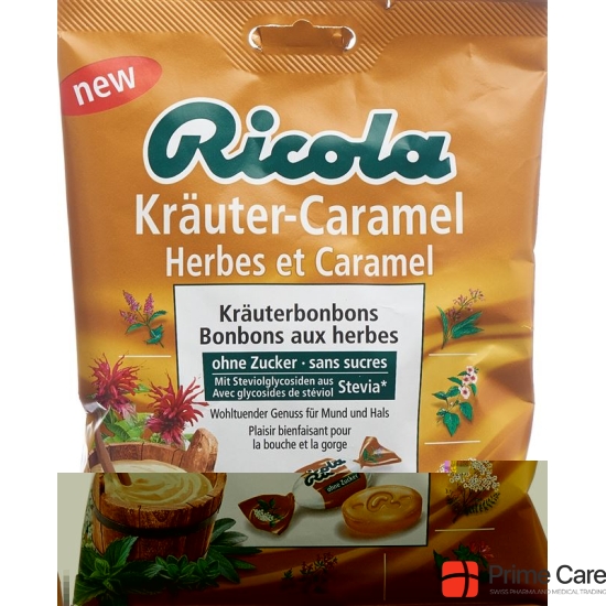 Ricola herbal Caramel without sugar with stevia Battalion 125 g