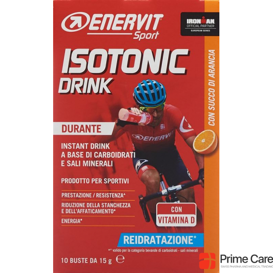Enervit Sport Isotonic Drink Orange 10 Beutel 15g buy online