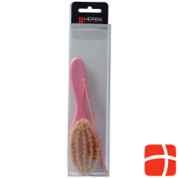 Herba baby brush with comb boar bristles pink