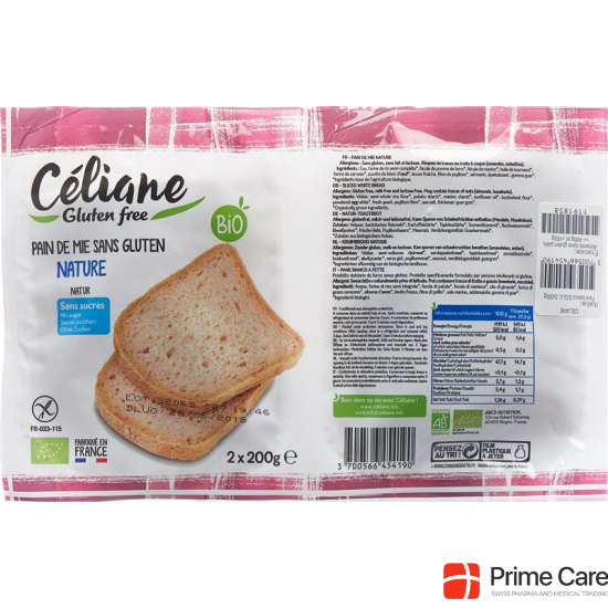 Celiane Natur-Toastbrot Glutenfrei 300g buy online