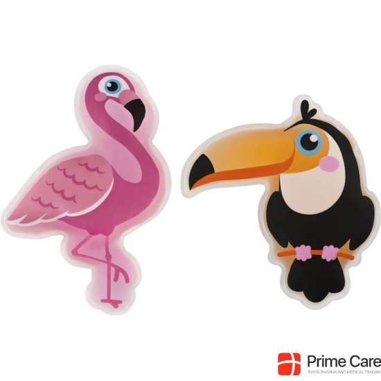 Freezies Kühlkompresse Disp Flamingo/tukan 12 Stück buy online