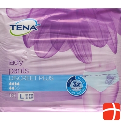 TENA silhouette discreet Plus L White 10 pcs