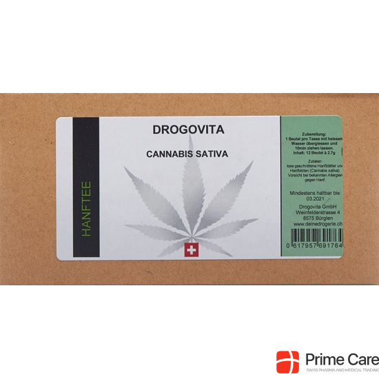 Drogovita Hanftee In Filterbeutel 12 Stück buy online
