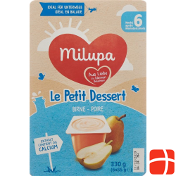 Milupa Le Petit Dessert Birne ab dem 6. Monat 6x 55g