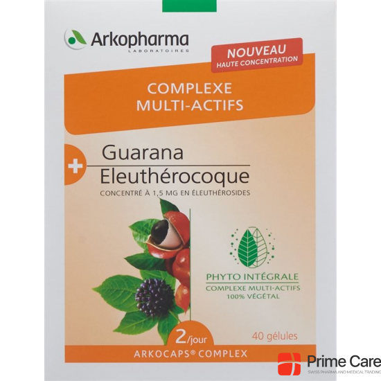 Arkocaps Komplex Guarana+sibir Ginseng Kapseln 40 Stück buy online