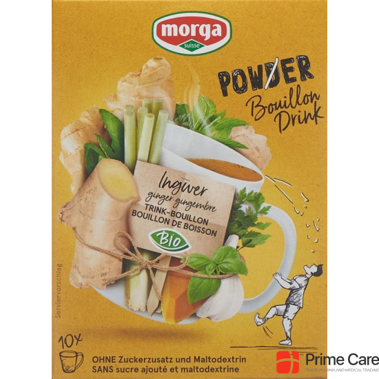 Morga Powerpowder Bouillondri Ingw Bio 10 Beutel 4g buy online