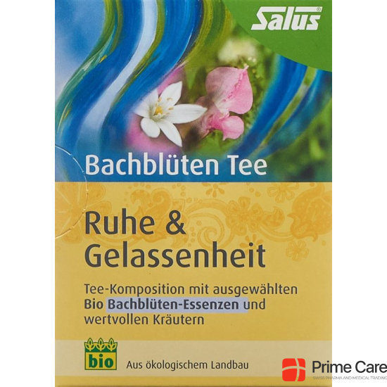 Salus Bach flowers tea Calm Relax Organic bag 15 pieces buy online