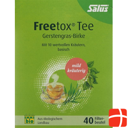 Salus Freetox tea barley grass birch organic bag 40 pieces