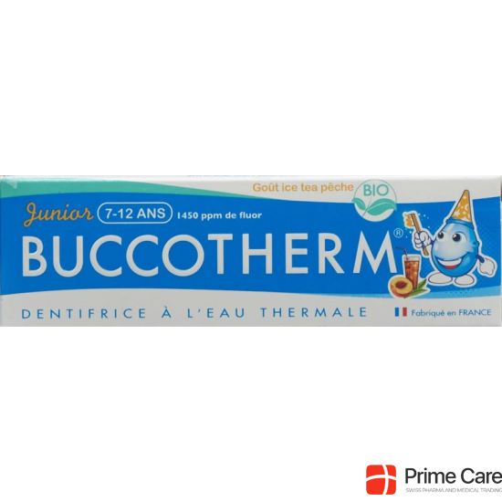 Buccotherm Zahnpasta 7-12j Eistee-Pfirs Bio 50ml buy online
