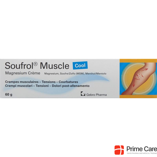 Soufrol Muscle Magnesium Cream Cool Tube 60g buy online