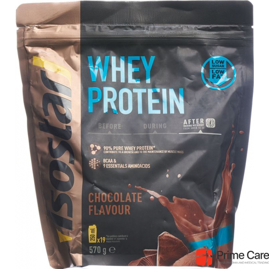 Isostar Whey Protein powder chocolate bag 570g buy online