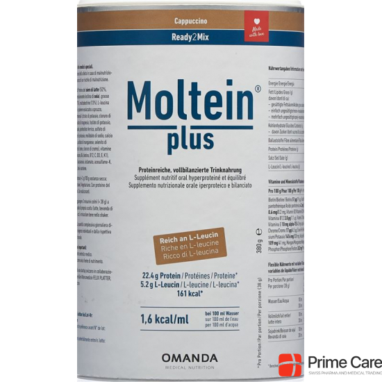 Moltein Plus Ready2Mix Cappuccino can 400g buy online