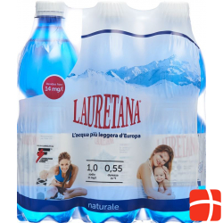Lauretana Mineralwasser O Kohlens 6 Petflasche 500ml