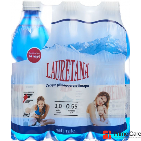 Lauretana Mineralwasser O Kohlens 6 Petflasche 500ml buy online