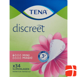 Tena Discreet Mini Magic 34 Pieces