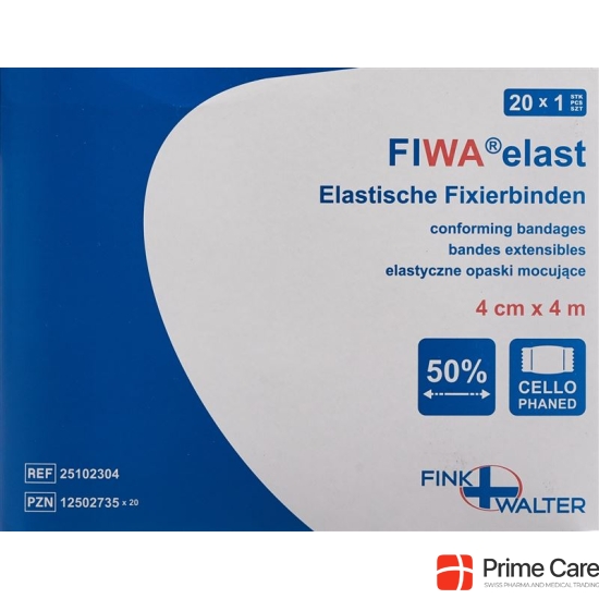 Smedico Fixierbinden Cellophan 4cmx4m Weiss 20 Stück buy online