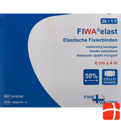 Smedico Fixierbinden Cellophan 6cmx4m Weiss 20 Stück