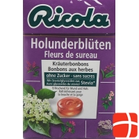 Ricola elderflower candies without sugar with stevia Box 50 g