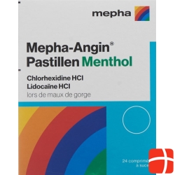 Mepha Angin lozenges Menthol 24 pcs