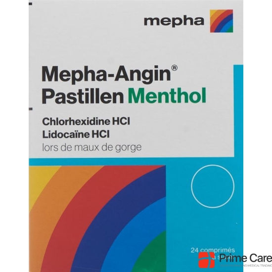 Mepha Angin lozenges Menthol 24 pcs