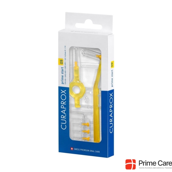 Curaprox CPS 09 prime start + UHS 409 & 470 holders with yellow cap