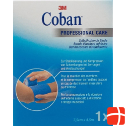 3M Coban Elastic Bandage Self Adhesive 7.5cmx4.5m Blue