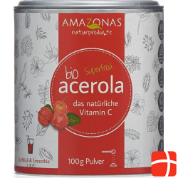 Acerola Bio Pulver mit 17% Vitamin C Dose 100g