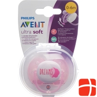 Avent Philips Schnuller Ultrasoft 0-6m Girl Deko