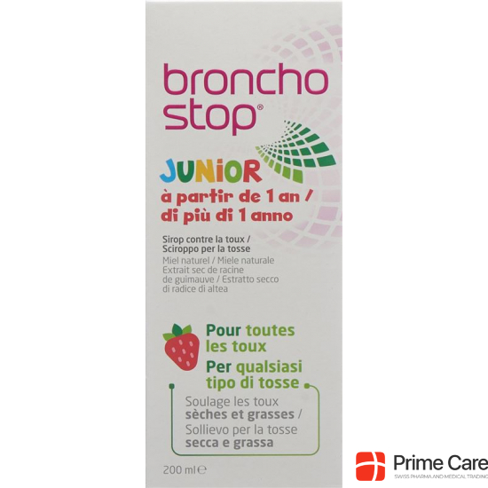Bronchostop Junior cough syrup bottle 200ml buy online