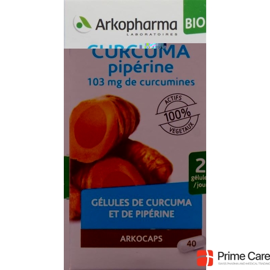 Arkocaps turmeric organic jar 40 capsules