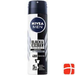 Nivea Male Deo Inv Bla&whi Aeros Or (n) Spray 150ml