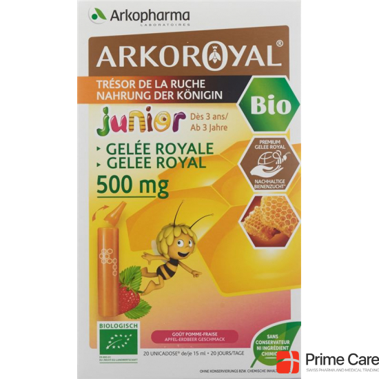 Arkoroyal Gelee Royale 500mg Jun Bio 20x 15ml buy online