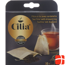 Cilia tea filter with drawstring