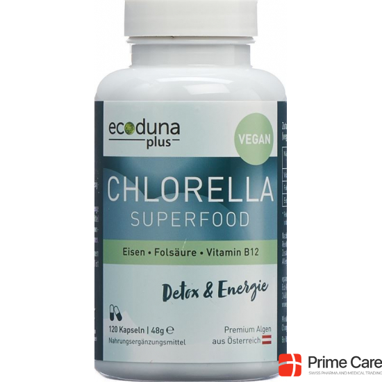 Ecoduna Plus Chlorella Kapseln Dose 120 Stück buy online