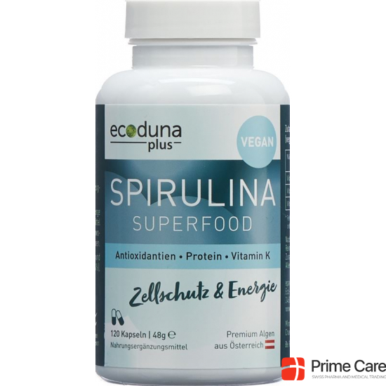 Ecoduna Plus Spirulina Kapseln Dose 120 Stück buy online