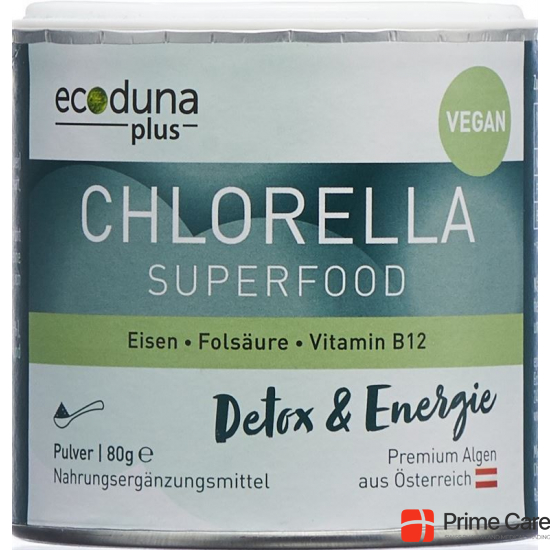 Ecoduna Plus Chlorella Pulver Dose 80g buy online