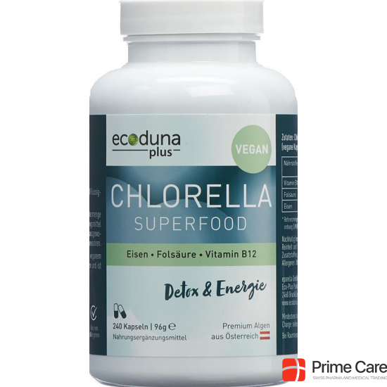 Ecoduna Plus Chlorella Kapseln Dose 240 Stück buy online